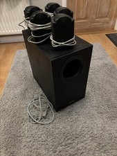 Tannoy FX 5.1 Black Speaker System Surround Sound With Active Subwoofer