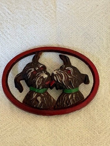 Vintage deco oval scottie - deco,