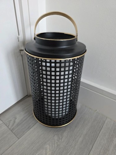 Large metal lantern - , candle
