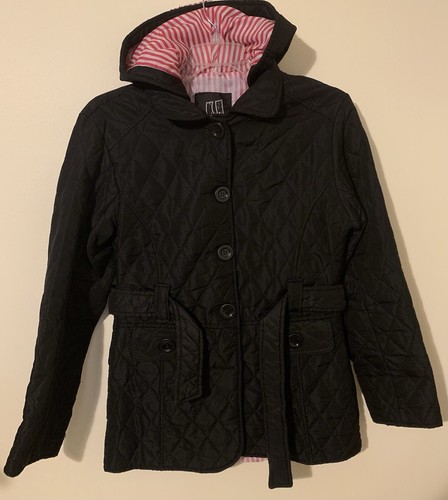 Quilted button belted - quilted, up
