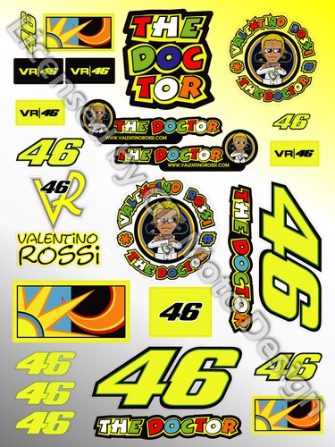 Vale rossi the doctor decals - rossi,