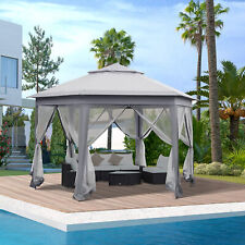 Hexagon Pop Up Gazebo Double