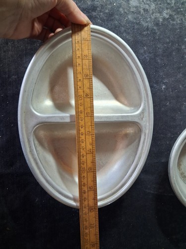 Vintage alluminium dish two - alluminium,