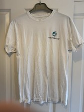 Deliveroo Uniform Delivery Top T Shirt Short Sleeve Top White T Shirt Size M 