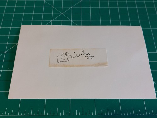 Laurence olivier cut - olivier, autograph