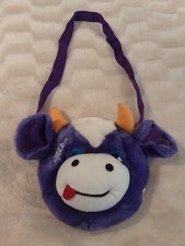 Milka Purple Cow  Bag With Purple Handle And Zip Fastening