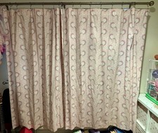 Pink Unicorn Girls Kids Children’s Curtains ￼