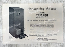 Trianco Oil Fired Boilers Home East Molesey Surrey 1958 vintage print advert