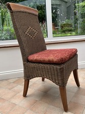 4 X DUCAL PENANG CHAIR CUSHIONS REDS