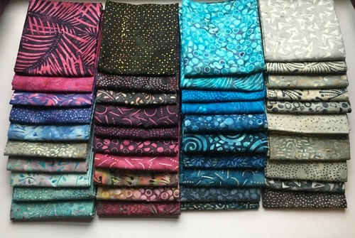 Batik fabric fat quarters fq - fat, quarters,
