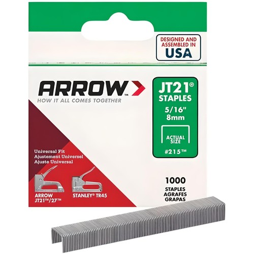 Arrow 215 staples 8mm - 215, 5/16"