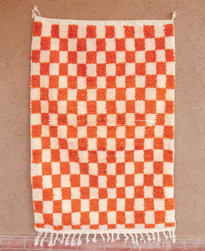 Moroccan berber checkered rug - berber,