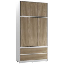 240cm 6 Sliding Door 4 Drawer