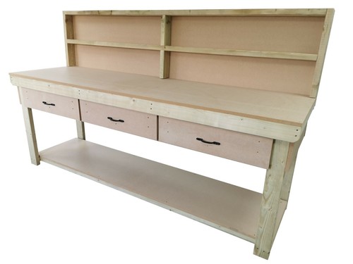 Wooden workstation mdf top - workstation,