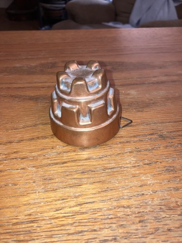 Ornate copper jelly mould - copper,