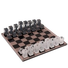 Jonathan Adler Acrylic Chess Set Multicoloured Elegant Design One Size RRP 625