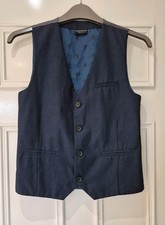 Next Boys Blue Waistcoat Age 10 years