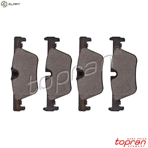Brake pad set - pad, 502