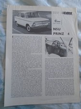 NSU Prinz 4 Cars Illustrated