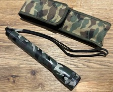 Good 1980s/90s Vintage Camo Maglite Torch Flashlight In Camo With Pouch Working