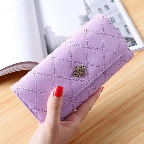 Ladies long wallet leather - ladies,