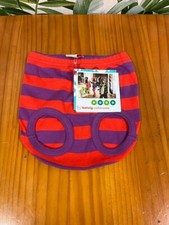 Katvig purple and red striped daiperpants size 3-6months