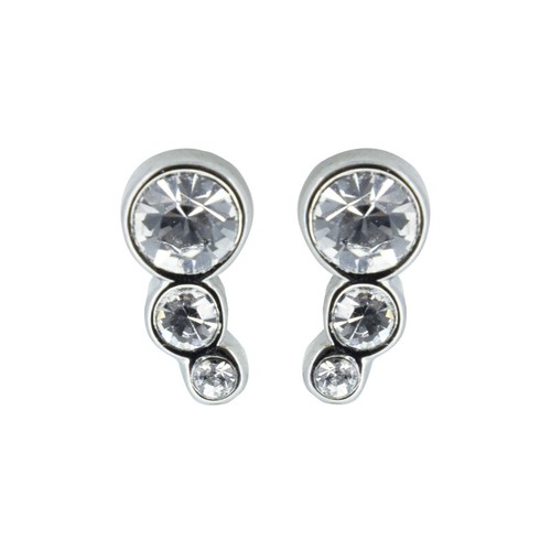 Swarovski crystal earrings - crystal, by