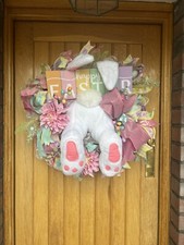 Bespoke handmade easter Door wreath huge 70 Cm 
