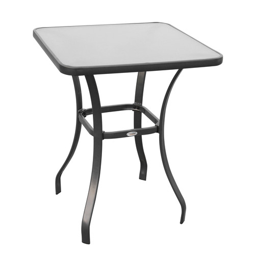 Square glass bistro table bar - square,