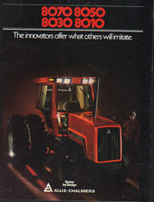 Allis-Chalmers 8070, 8050, 8030 and 8010 Tractors Brochure Leaflet