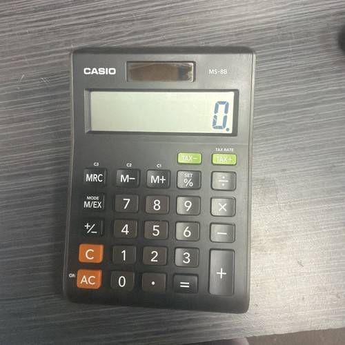 Casio black digit tax - casio,