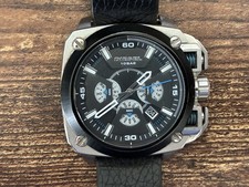 Diesel DZ-7345 251512 BAMF Chronograph Watch - Leather Strap - Brand New Battery