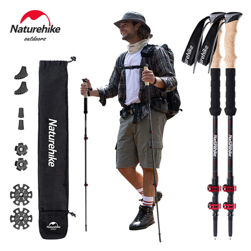 Trekking poles 2pcs carbon - poles,