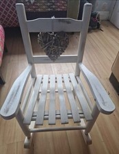 Child's Shabby Chic White Rocking Chair