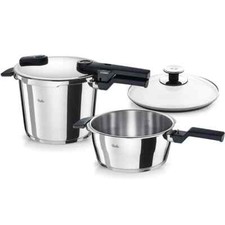 Fissler pressure cooker set 4 pieces Vitaquick 6 + 3 5 L made in Germany exce...