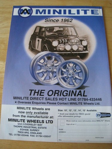 Minilite wheels 1996 poster - wheels,