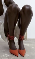 ZARA FABRIC HIGH HEEL MULES