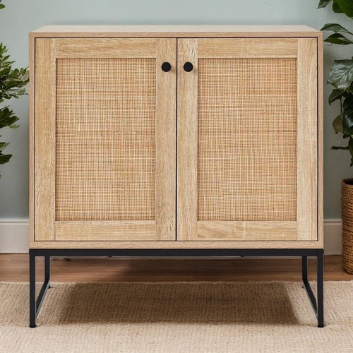 Buffet storage cabinet rattan - buffet,