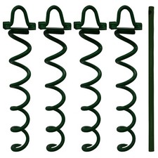 4 x Screw in Spiral Ground Anchor Cork Screw marquee trampoline tent awning