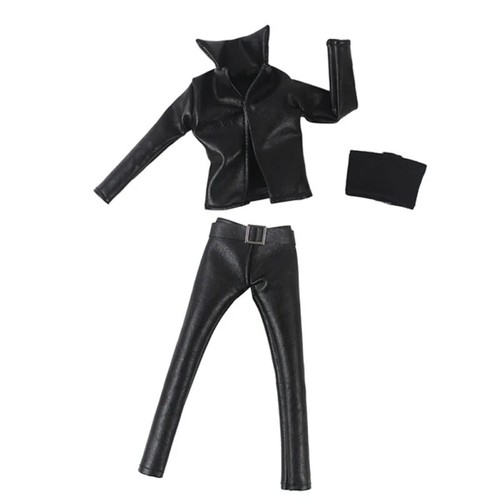 Black leather clothes - leather, for