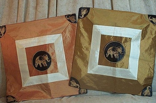 Silk cushion covers - silk,