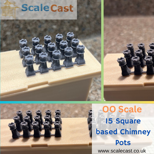 Set square base - square, chimney