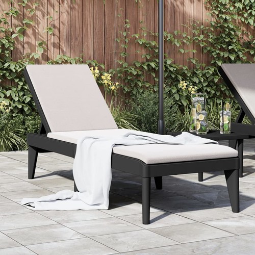 Walplus sun lounger anthracite - sun,