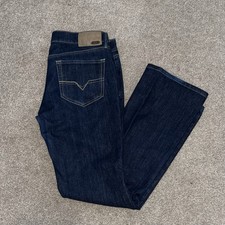 Diesel Ramys Regular Fit Bootcut Stretch Denim Jeans Navy Blue Womens W31 L34