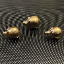 Vintage Brass Pig Set 3 Pieces