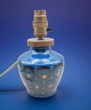 Studio Pottery Table Lamp Signed By Artist Needs New Plug