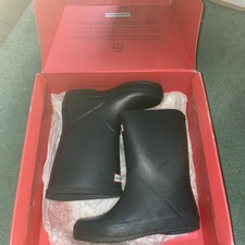 Kids  HUNTER Original Black Gloss Wellington Boots Wellies Size UK 11 kids EU 29