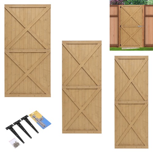 Wooden garden gate - wooden, top