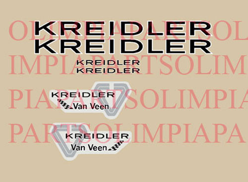 Kreidler van veen stickers - van,