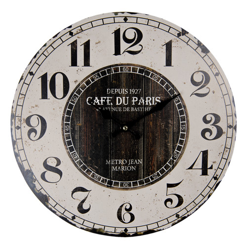34cm wooden wall clock - wall,